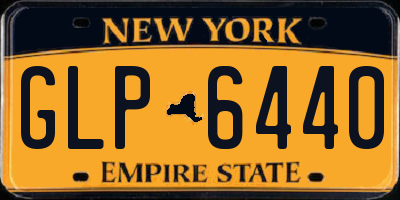 NY license plate GLP6440