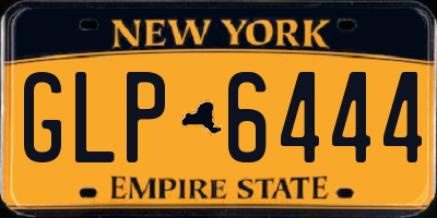 NY license plate GLP6444