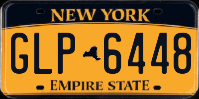 NY license plate GLP6448