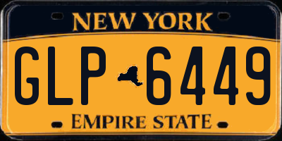 NY license plate GLP6449