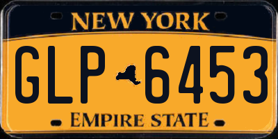 NY license plate GLP6453