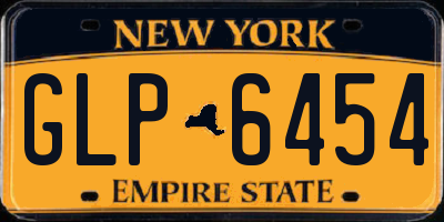 NY license plate GLP6454
