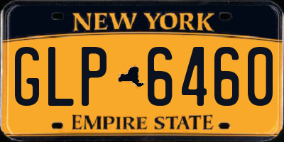 NY license plate GLP6460