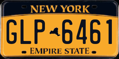 NY license plate GLP6461