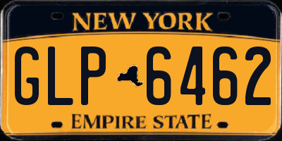 NY license plate GLP6462