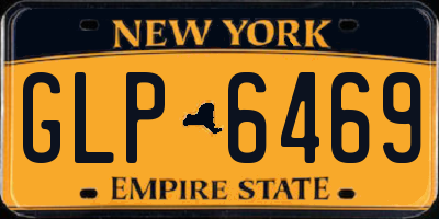NY license plate GLP6469