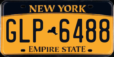 NY license plate GLP6488