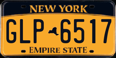 NY license plate GLP6517