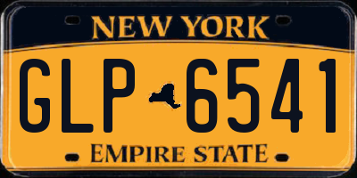 NY license plate GLP6541