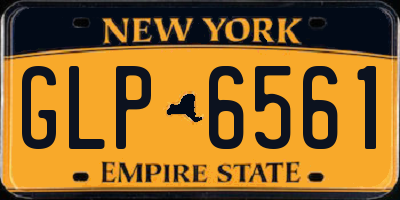 NY license plate GLP6561