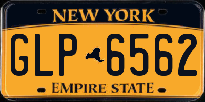 NY license plate GLP6562