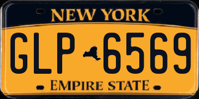 NY license plate GLP6569