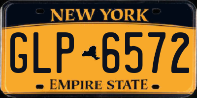 NY license plate GLP6572