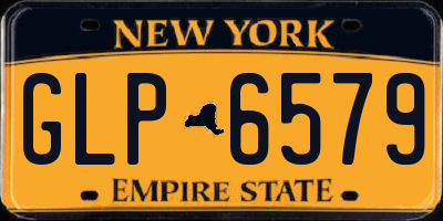 NY license plate GLP6579