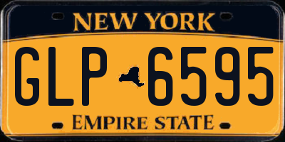 NY license plate GLP6595