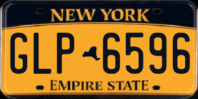 NY license plate GLP6596