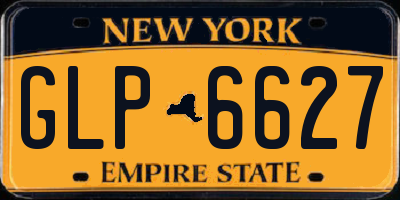 NY license plate GLP6627