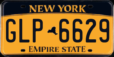 NY license plate GLP6629