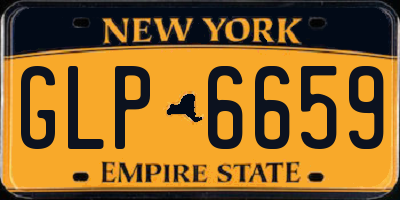 NY license plate GLP6659