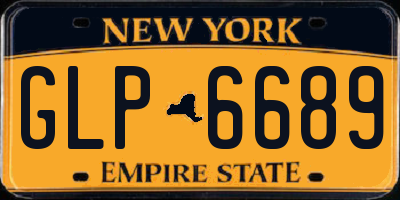 NY license plate GLP6689