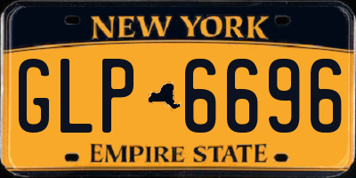 NY license plate GLP6696