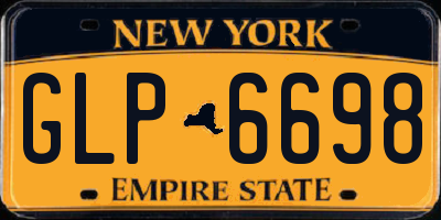 NY license plate GLP6698