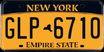 NY license plate GLP6710