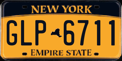 NY license plate GLP6711