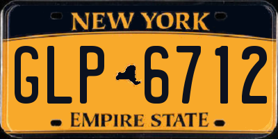 NY license plate GLP6712