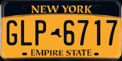 NY license plate GLP6717