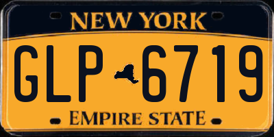 NY license plate GLP6719
