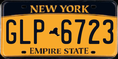 NY license plate GLP6723