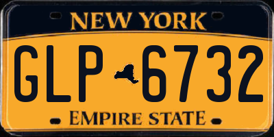 NY license plate GLP6732