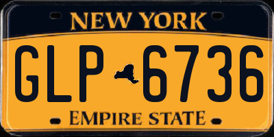 NY license plate GLP6736