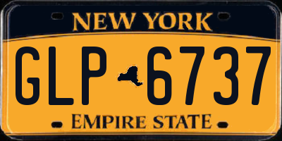 NY license plate GLP6737