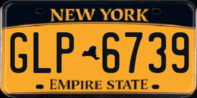 NY license plate GLP6739