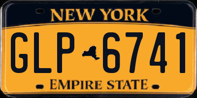 NY license plate GLP6741