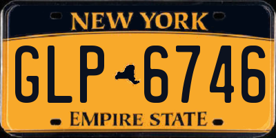 NY license plate GLP6746