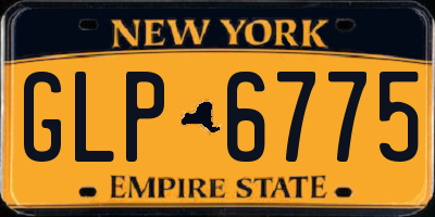 NY license plate GLP6775