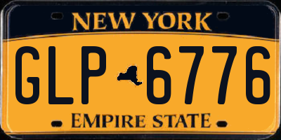 NY license plate GLP6776