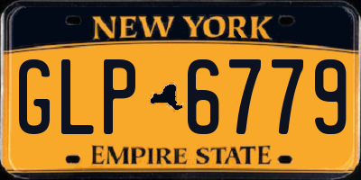 NY license plate GLP6779