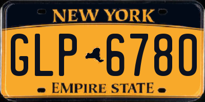 NY license plate GLP6780