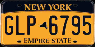 NY license plate GLP6795