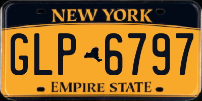 NY license plate GLP6797
