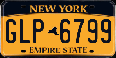 NY license plate GLP6799