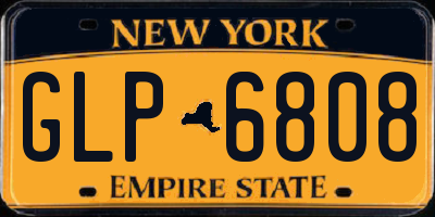 NY license plate GLP6808