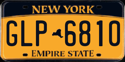 NY license plate GLP6810