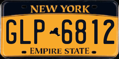 NY license plate GLP6812