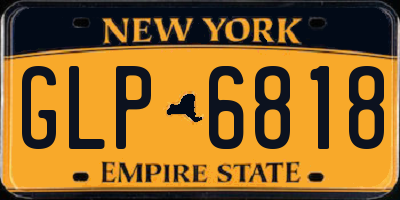 NY license plate GLP6818