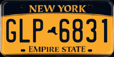 NY license plate GLP6831